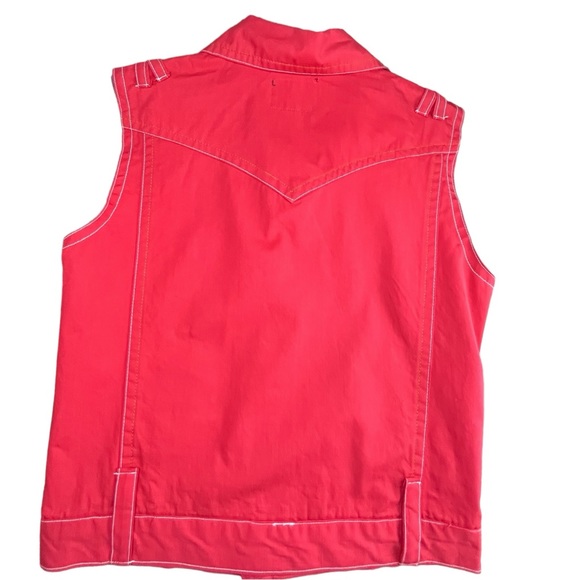 Number Nine Women’s Red Vest Sz M - Picture 8 of 9
